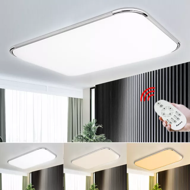 LED Deckenleuchte Badleuchte Deckenlampe Dimmbar Küche Wohnzimmer IP44 12W-96W