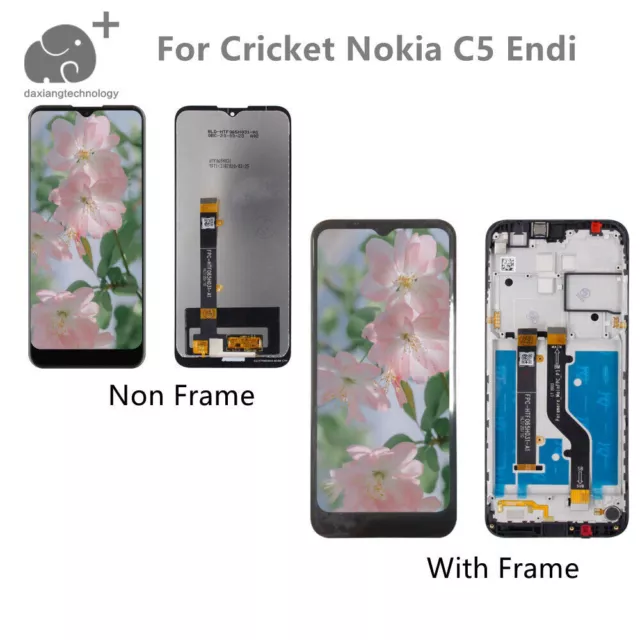 Replace For Nokia C5 Endi TA-1222 LCD Screen Touch Digitizer Frame Assembly