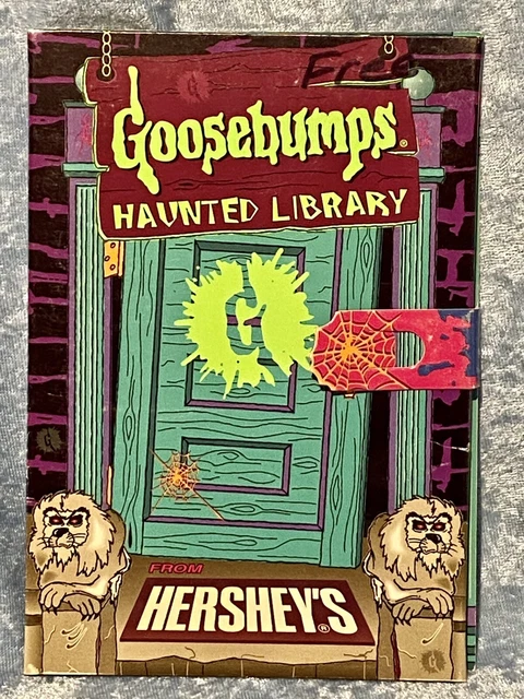 Goosebumps Haunted Library with 1 Mini Book RL Stine 1996 Rare HTF Halloween