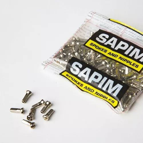 14g (2.0mm) Sapim  SILVER or BLACK | Bag Of 100 | 12mm 14mm 16mm Brass Nipples