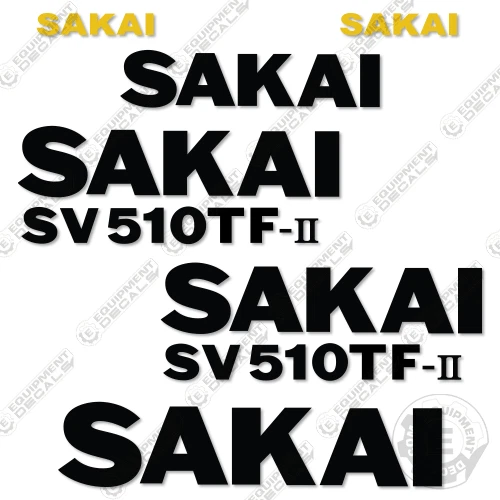 Sakai SV510TF-II Decal Kit Roller - 7 YEAR OUTDOOR 3M VINYL!