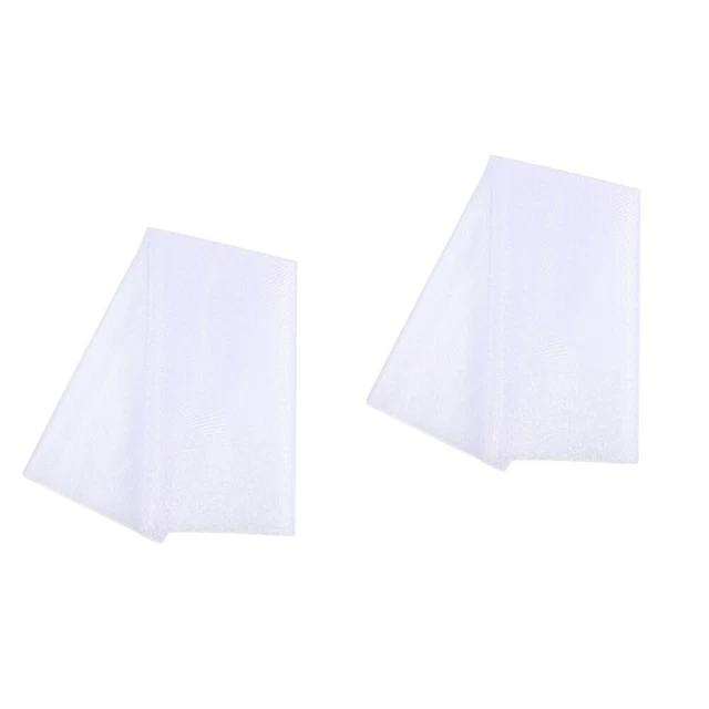 2 Sets Weiß Organza Hochzeitsbogengarn Braut Drapieren Stoff Jubiläumsbogen