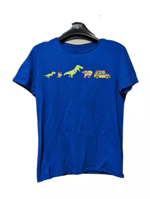 Loot Crate T-Shirt Men's Size M Jurassic Park Short Sleeve Graphics Top Blue