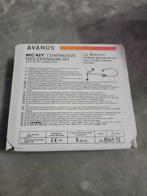 Mic-key Continuous Feeding Extension Sets 30” EnFit Connection