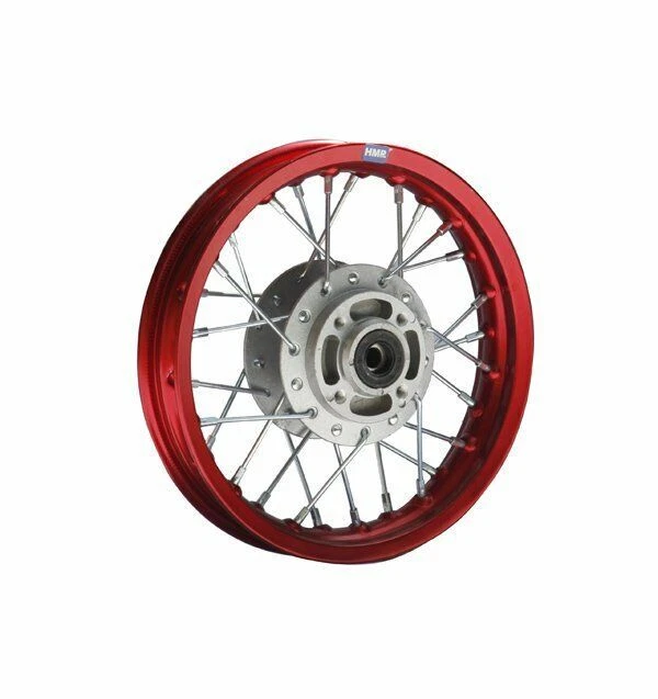 HMParts Pit Bike Dirt Cross Cerchio Alluminio Anodizzato 10 Pollici Frontale