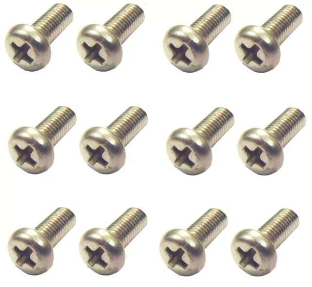 Yamaha RS100  - Tank Badge Screws - A2 Stainless Philips (x12)