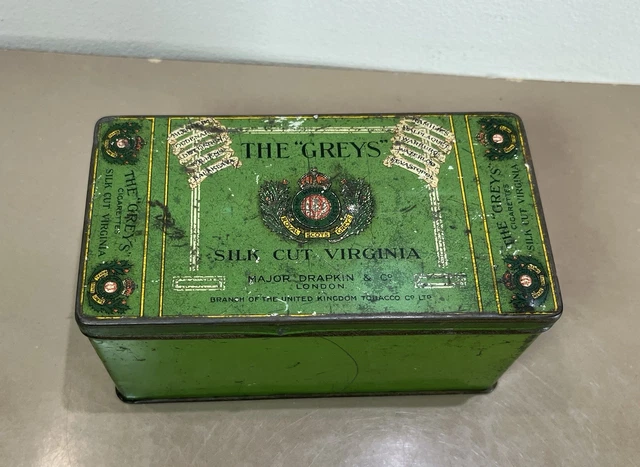 VINTAGE THE GREYS Silk Cut Virginia Cigarette Tin £5.95