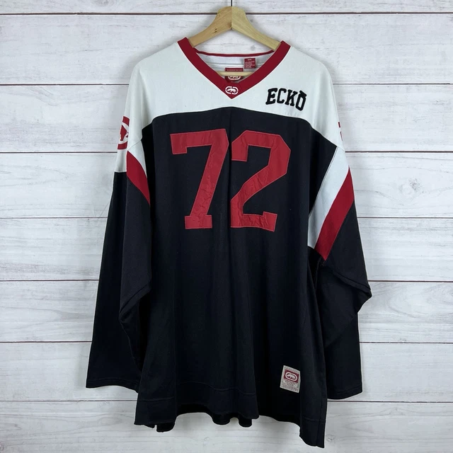 ECKO UNLTD アイスホッケーシャツ SEVEN DEUCE 72 Vintage ECKO Unlimited Seven Deuce Embroidered | Depop