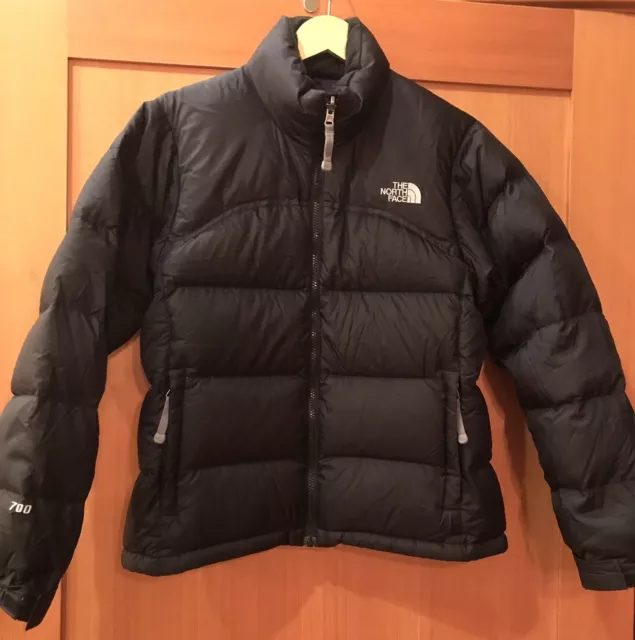 The North Face Womens Black Nuptse 700 Down Jacket Size Small