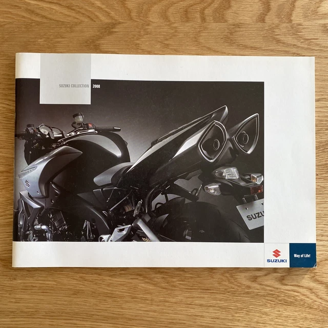 Suzuki depliant pubblicitario brochure originale della gamma moto dell'anno 2008