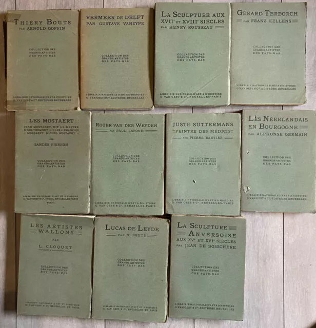 Grands artistes des pays bas : lot de 11 volumes - G. Van Oest - début XXe