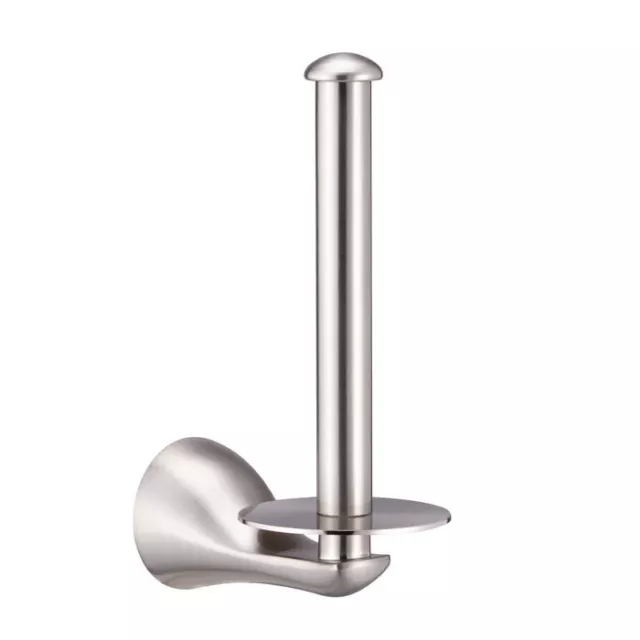 Andora Satin Nickel Vertical Euro Toilet / Tissue Paper Holder #48598