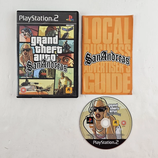 GRAND THEFT AUTO San Andreas & Vice City Bundle GTA PS2 PlayStation 2