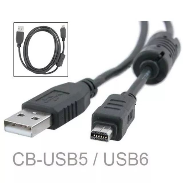 CB-USB5 CB-USB6 CB-USB8 12Pin USB Data Transfer Cable for Olympus Digital Camera