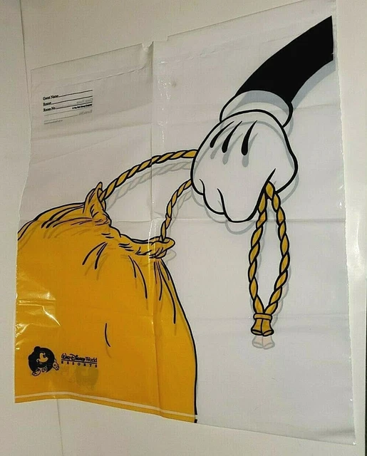 WALT DISNEY WORLD HOTEL RESORT PLASTIC LAUNDRY BAG VINTAGE MICKEY MOUSE