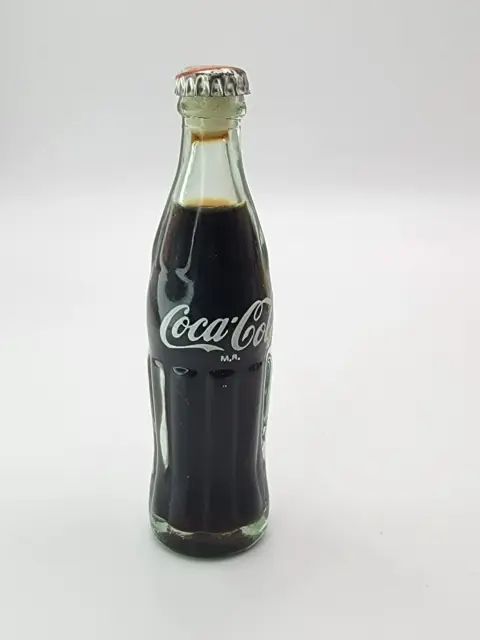 Vintage Coca-Cola Soda Drink Mini Miniature  3" Glass Bottles Coke