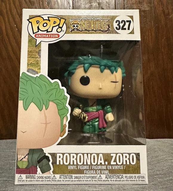 FUNKO POP ANIMATION One Piece Roronoa Zoro Figure 327 w/protector See