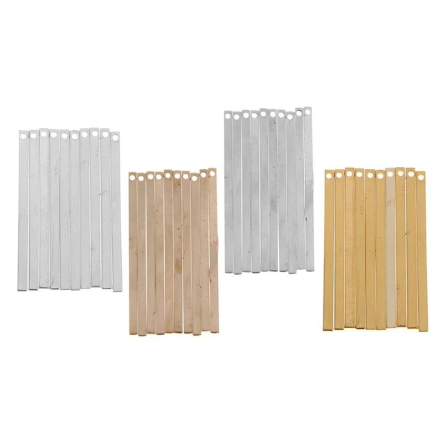 10er Set leere Stempel Etikett Anhänger Recatngle