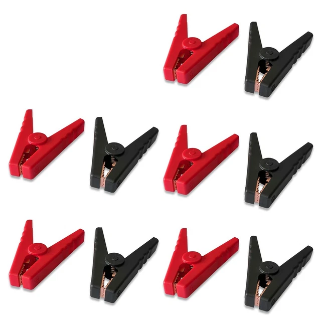 Car Battery Battery Clip 10pc,1200W Battery Crocodile Clip,High Quality
