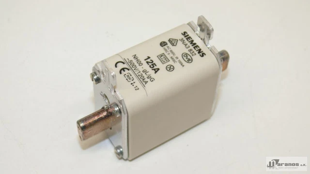 Neuf 1x Siemens 3NA3832 Insert Fusible 125A 500V 3NA3 832