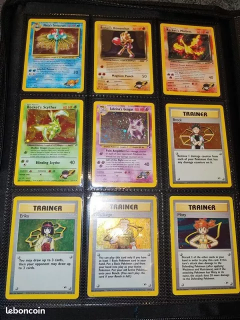Collection set carte pokemon Gym Heroes complet 132/132 2
