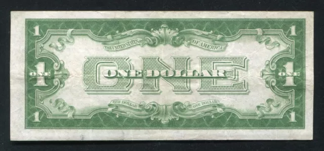 Fr. 1606 1934 $1 One Dollar “Funnyback” Silver Certificate Very Fine 2