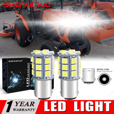 2 Super Bright LED light bulbs Kubota M6950 M6970 M7030 M7950 M8030 headlights 