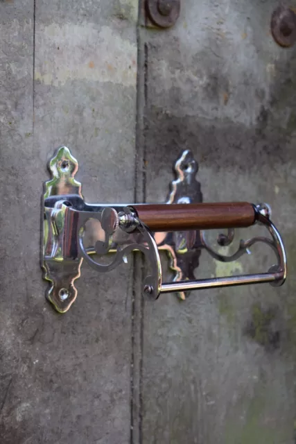 Reclaimed Toilet Roll Holder / Chrome