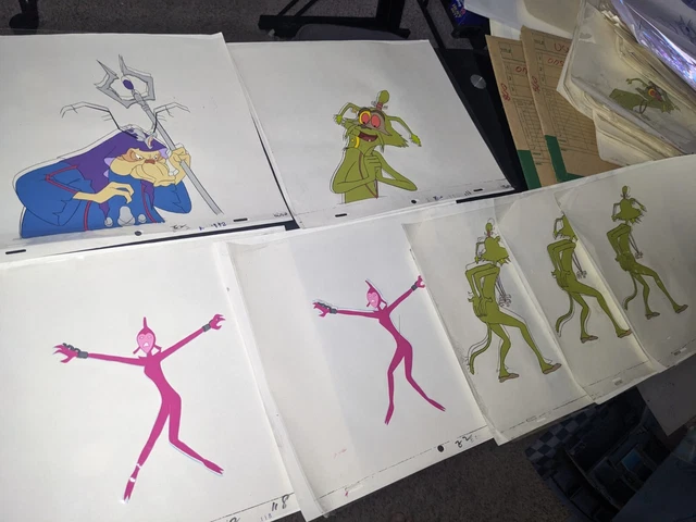 VINTAGE EWOKS animation cels BACKGROUND production art  Star Wars Animated I8