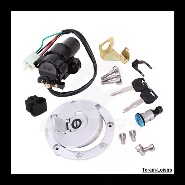 Kit Neiman Clé Bouchon Serrure pour Honda CBR 600 F PC35 de 1999 à 2006 NEUF