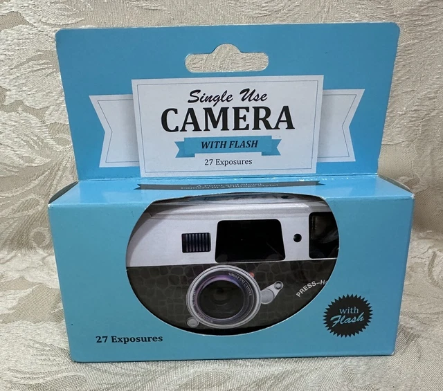 BOOTS SINGLE USE Camera with Flash 27 Exposures NEW EXPIRED 2021 £