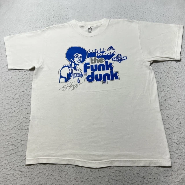 Adidas Men's Medium Dwight Howard The Funk Dunk Orlando Magic Graphic T Shirt