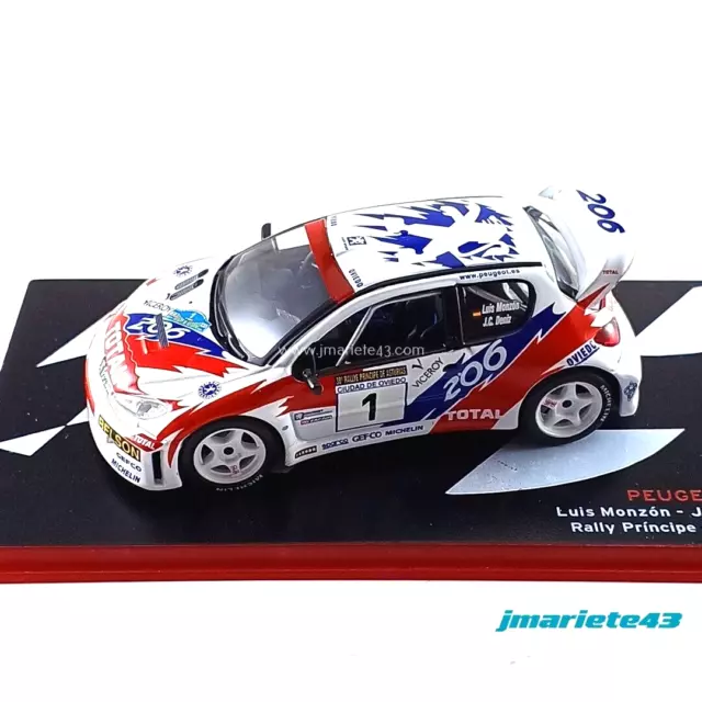 Peugeot 206 WRC #1 L. Monzon - J.C. Deniz Príncipe de Asturias 2001 1:43