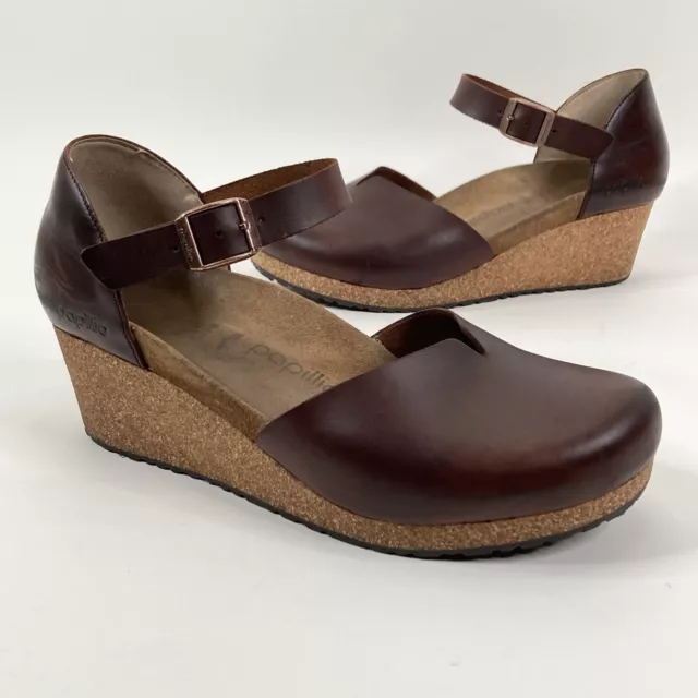 Papillio Birkenstock Mary Women's Pumps Brown Leather Strap Portugal ￼￼￼Women 11