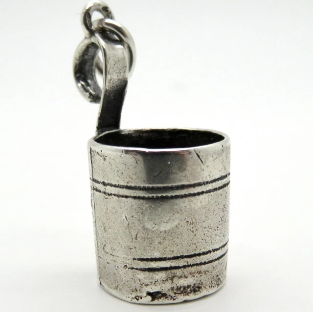 800 Silber Anhänger Kübel (L)890s