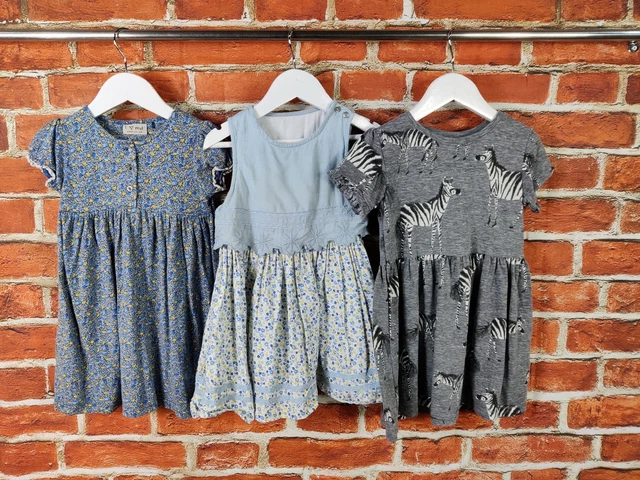 Girls Bundle Age 3-4 Years Next Mothercare Summer Dress Zabra Floral Kids 104Cm