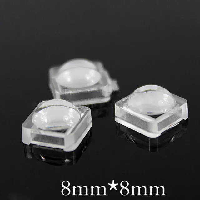 Mini 8mm Small LED Lens Condenser Lens 30° 60° 90° 140° For 5050 SMD Lamp Bead