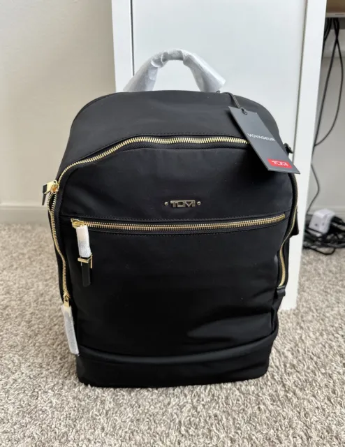TUMI Voyageur Brooklyn Laptop Backpack Double Compartment Nylon Rucksack $450