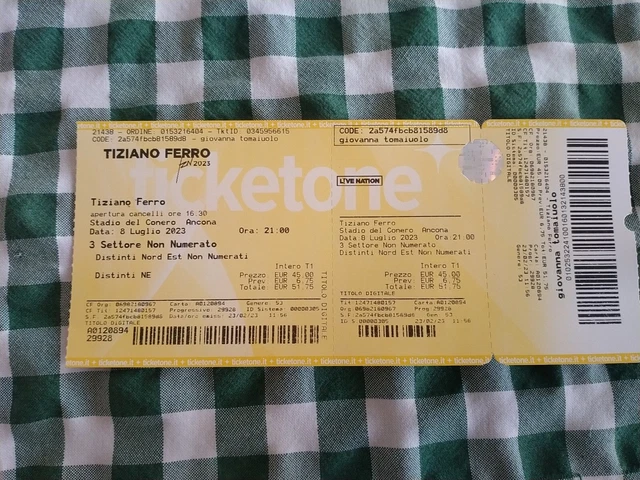 Biglietti Concerto Tiziano ferro