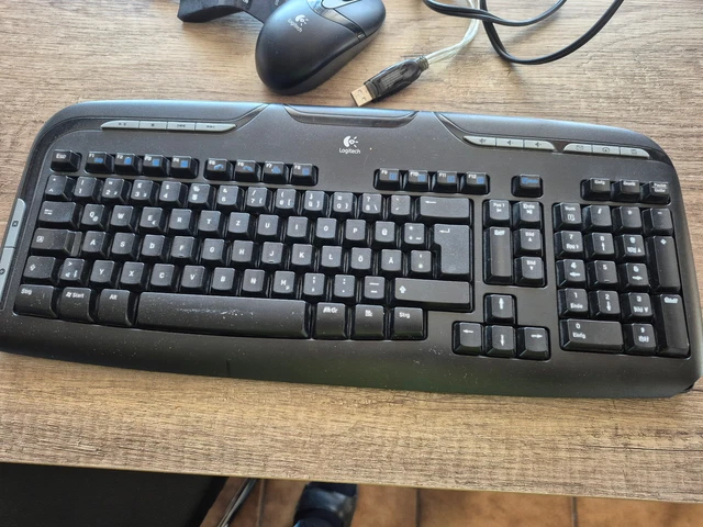 TASTATUR + MAUS Drahtlose Logitech EX110 Keyboard Cordless desktop EX ...