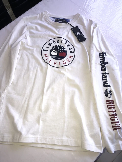 T-shirt Timberland Hilfiger collaborazione a maniche lunghe