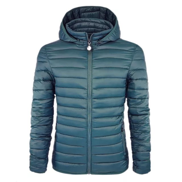 Giubbotto Uomo 100 Grammi Giacca Casual Giubbino Leggero Con Cappuccio VEQUE 8