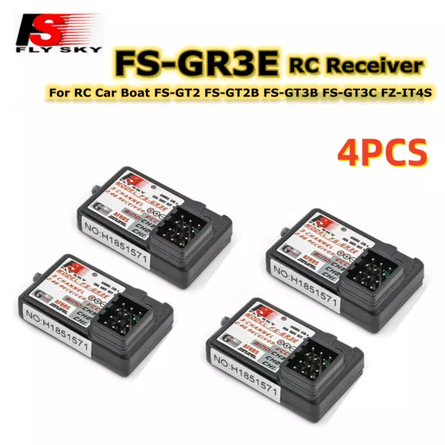 Flysky FS-GR3E AFHDS 2.4G 3CH Receiver FS-GT2 FS-GT2B FS-GT3B FS-GT3C FZ-IT4S