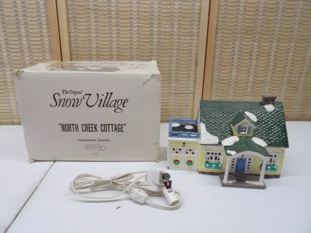 Department 56 The Original Snow Village North Creek Cottage w/ Light Cord