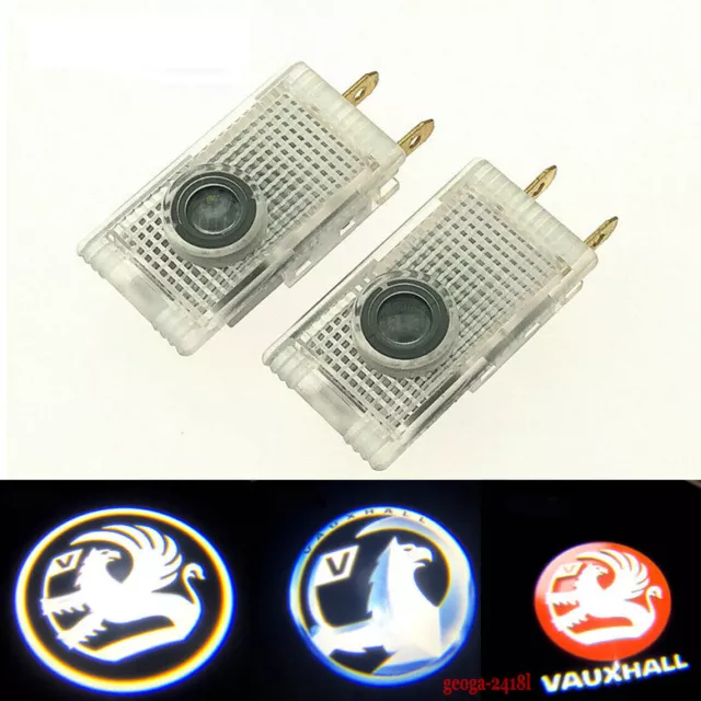 2Pcs Door Light Cree LED Projector Entry Puddle Courtesy Logo Light For Vauxhall