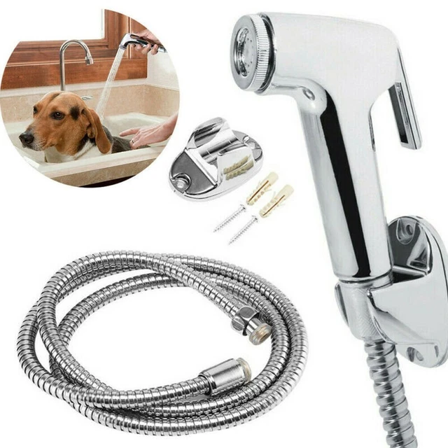 Juego de 5 piezas para asiento de inodoro bidé ducha spray kit de ducha pulverizador conjunto manguera limpieza para el hogar