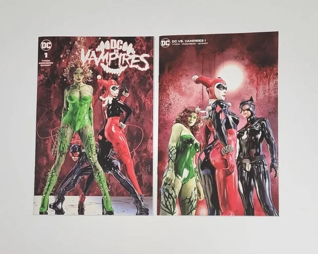 DC vs Vampires 1 Exclusive Marco Turini Variant Cover A & B Set 616 Comics Elite