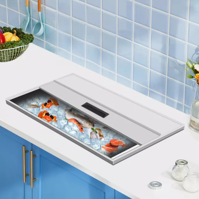 104L Ice Chest Drop-in freezer Double-walled Design Built-in Thickened Foam