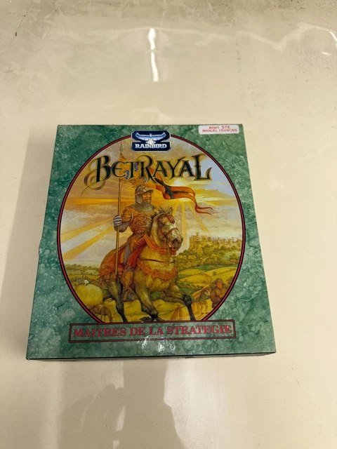 Betrayal Sur Atari ST – 1990 – Rainbird – Jeu Complet Boîte, Notice – Testé – Bon état – Action-Aventure