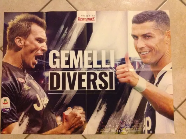 Poster Tutto sport Juventus , Gemelli Diversi, Ronaldo , Mandzukic